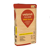 Усиленная армировочно-клеевая смесь facade S100 force (25кг) /Vetonit Усиленная армировочно-клеевая смесь facade S100 force (25кг) /Vetonit
