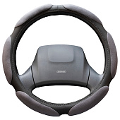 Оплетка искусст. замша с перф. L (39-41 см) SKYWAY Mix Sponge air 6 подуш Серая Оплетка искусст. замша с перф. L (39-41 см) SKYWAY Mix Sponge air 6 подуш Серая