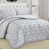  Комплект постельного белья 2 спальный Cleo сатин Notte Bianca с одеялом 22/005-NBO 