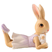 Фигурка полистоун «Зайка в сиреневом сарафане с щеночком», 10?5.5?9 см 10583218 Фигурка полистоун «Зайка в сиреневом сарафане с щеночком», 10?5.5?9 см 10583218