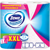 Бумажные полотенца Зева XXL Декор 2 слоя 2 рулона Бумажные полотенца Зева XXL Декор 2 слоя 2 рулона