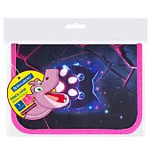 Пенал BRAUBERG, 1 отделение, 1 откидная планка, полиэстер, 21х14 см, Pink lava, 273522