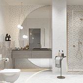 Плитка  50х25 Siluet белый мозаика GT125VG /Global Tile (1,375м2)