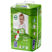 Подгузники-трусики YOKOSUN ЭКО XL (12- 20 кг) 10шт Подгузники-трусики YOKOSUN ЭКО XL (12- 20 кг) 10шт