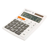  Калькулятор настольный BRAUBERG ULTRA-12-WT (192x143мм), 12 разрядов, дв.питание, БЕЛЫЙ, 250496 