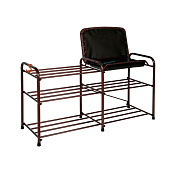 Подставка для обуви Альфа 33 с сиденьем и ящиком, коричневый ПДОА33СЯЧ Подставка для обуви Альфа 33 с сиденьем и ящиком, коричневый ПДОА33СЯЧ