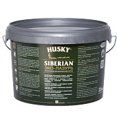 Защит. декор. покрытие HUSKY SIBERIAN ЭКО-ЛАЗУРЬ полуматовый махагон 2,5л