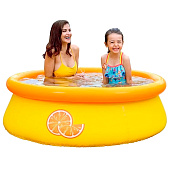Надувной бассейн Апельсин d150см h41см Размер в упаковке: 30х7х30см, 17789 Надувной бассейн Апельсин d150см h41см Размер в упаковке: 30х7х30см, 17789