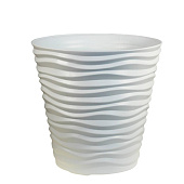 Кашпо напольное "Дюна" D460мм 50,0л h450мм Белый (3) М3403 Кашпо напольное "Дюна" D460мм 50,0л h450мм Белый (3) М3403