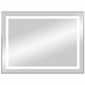 Зеркало с LED подсветкой Торрес Люкс 800х600 с механическим выключателем и холодной подсветкой Континент