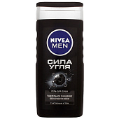 Гель для душа Nivea мужской 250мл  Сила угля