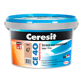 Затирка CE40 Aquastatic 47 сиена (2кг) /Церезит Затирка CE40 Aquastatic 47 сиена (2кг) /Церезит
