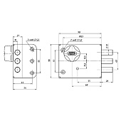  Замок накладной ЗНС 10-5 (5 кл) СЕНАТ (533) 