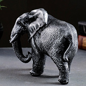  Фигура Слон африканский серебро, 18х7х13 см 3928139 