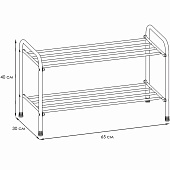 Подставка для обуви Альфа 22 черный ПДОА22Ч Подставка для обуви Альфа 22 черный ПДОА22Ч