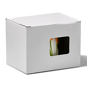 Кружка «Тюльпан», 430 мл, оранжевый цветок, керамика, белая 10651295 Кружка «Тюльпан», 430 мл, оранжевый цветок, керамика, белая 10651295