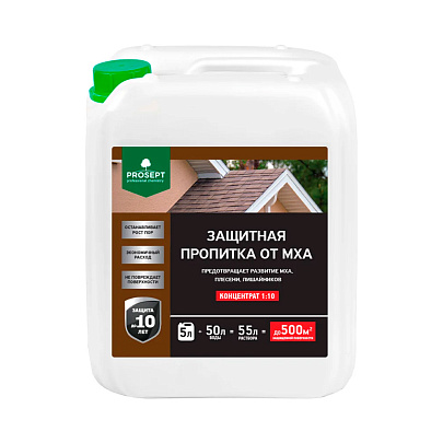  Защитная пропитка от мха, концентрат 5 л 