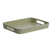  Поднос прямоугольный STONE зеленый 33х26см DMT505 