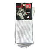 Женские носки Dane Ribbed 10, высокие, белые, р. 25