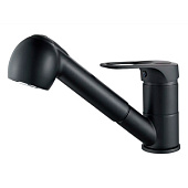Смеситель для кухни авиац. эко-алюминий выдвижной излив 19 см 2 режима 40-й картридж черный A3133H Смеситель для кухни авиац. эко-алюминий выдвижной излив 19 см 2 режима 40-й картридж черный A3133H