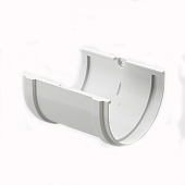 Соединитель желобов Docke PREMIUM, Пломбир Ral:9003 Соединитель желобов Docke PREMIUM, Пломбир Ral:9003