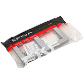 Рамка для розеток и выключателей, 2 поста, цвет белый, EKF Эпика Рамка для розеток и выключателей, 2 поста, цвет белый, EKF Эпика