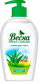 Жидкое крем-мыло Весна алое и овсяное молочко 280мл Жидкое крем-мыло Весна алое и овсяное молочко 280мл