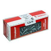 Саморезы металл-металл с прессшайбой ШСММ 4,2х16мм, 200шт, RAL 6005 зеленый мох Саморезы металл-металл с прессшайбой ШСММ 4,2х16мм, 200шт, RAL 6005 зеленый мох