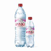  Вода природная питьевая артезианская «Алтай Аква» газированная РЕТ-бутылка 1,3л 