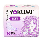 Гигиенические прокладки YOKUMI Soft Ultra Maxi, 8 шт, Гигиенические прокладки YOKUMI Soft Ultra Maxi, 8 шт,
