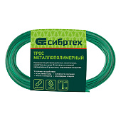  Трос металлополимерный зеленый 3мм,20м.п. Сибртех ПР-3.0 