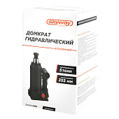 Домкрат гидравлический бутылочный SKYWAY с клапаном 5т h 185-355мм в коробке+сумка Домкрат гидравлический бутылочный SKYWAY с клапаном 5т h 185-355мм в коробке+сумка