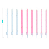 Набор свечей 12 шт. "Rosy glow", (9 см) Набор свечей 12 шт. "Rosy glow", (9 см)