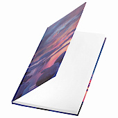  Блокнот А4 STAFF, 128л, твердый, клетка, Безмятежность, 114407 