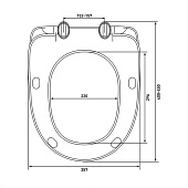 Сиденье для унитаза Uno PS полипропилен микролифт Сиденье для унитаза Uno PS полипропилен микролифт