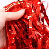  Праздничный занавес, дождик для фотозоны "Brilliant rain", red (100х200 см) 