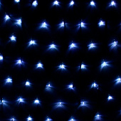 Гирлянда для дома СЕТКА ш1,5х в1,5м 120 ламп LED, прозр.пров.,8 реж, IP-20, Белый