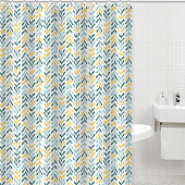  Штора для ванной Делис полиэстер 180х200 (ШхВ) 12 колец с утяжелителем мультиколор Zenfort 