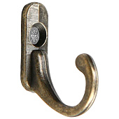 Крючок мебельный ТУНДРА однорожковый, бронза (микс) Крючок мебельный ТУНДРА однорожковый, бронза (микс)