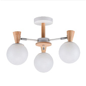 Люстра классическая 60Вт Е27 10047/3WT+WD+CR WT /ЭкономСвет Люстра классическая 60Вт Е27 10047/3WT+WD+CR WT /ЭкономСвет