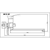  Смеситель для ванны из латуни картридж 40мм B8173-18F РМС 