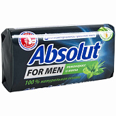 Мыло туалетное Absolut FOR MEN Лемонграсс и мята 90г Мыло туалетное Absolut FOR MEN Лемонграсс и мята 90г