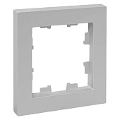 Рамка для розеток и выключателей, 1 пост, цвет алюминий, EKF Эпика Рамка для розеток и выключателей, 1 пост, цвет алюминий, EKF Эпика