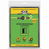 Сетка москитная с крепежом 1х2,1м с магнитами в пакете черная Nadzor/20 MSN020MPB 17207 Сетка москитная с крепежом 1х2,1м с магнитами в пакете черная Nadzor/20 MSN020MPB 17207