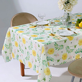  Скатерть «Доляна» Yellow flowers, 145х220 см 