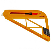 Нож, 18 мм, выдвижное лезвие, для резки обоев, линейка// Sparta Нож, 18 мм, выдвижное лезвие, для резки обоев, линейка// Sparta