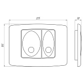 Клавиша смыва для инсталяции Ани-Пласт матовый хром WР1120 Ани-Пласт Клавиша смыва для инсталяции Ани-Пласт матовый хром WР1120 Ани-Пласт