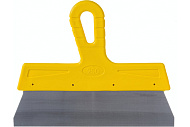  Шпатель 250мм, желтая ручка, нержавеющая сталь, АКОР 
