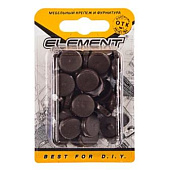 Заглушки для рамного дюбеля тем.кор. (35 шт) "Element" Заглушки для рамного дюбеля тем.кор. (35 шт) "Element"