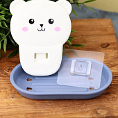 Мыльница настенная Bear blue Мыльница настенная Bear blue